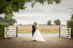 Bride and Groom with Essex countryside
